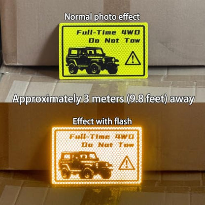 Car Reflective Stickers, High-Intensity Night Safety Reflective Decals, Strong Adhesive, Weatherproof, Paint-Safe for Cars, Trucks, SUVs & Motorcycles (1 Pack of 2pcs) (Style 5)