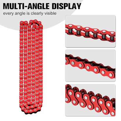Red 35 Chain Compatible with Mini Bike Coleman CT100U CC100X Baja DB30 Motovox MBX10 MBX11 Predator 79cc 97cc 100cc Mega Moto MM-B80 105cc Powersports Parts 140 Link 35 Chain Breaker - color: Red