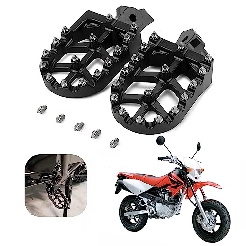 AnXin Foot Pegs Footpegs Footrest Foot Pedals Rests CNC For Z50R 80-99 XR50R 00-03 XR70R 97-03 XR80R XR100R 85-03 CRF80F CRF100F 04-13 Motorcycle Black - color: Black, size: Z50R XR50R/70R/80R/100R CRF80F/100F