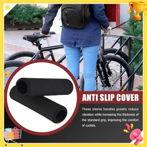 Motorcycle Handlebar Grips Motorcycle Slip-On Foam Anti Vibration Comfort Handlebar Grip Cover Applicable Sleeve Inner Diameter 2.7-3.0 CM