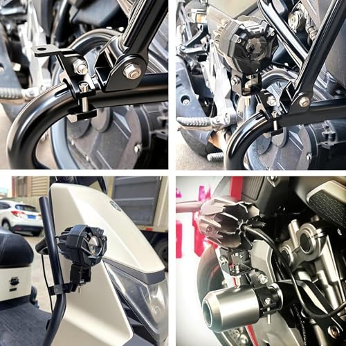 Motorcycle Spotlight Bracket, 2PCS Headlight Holder, Heavy-Duty Tube Clamp Mounting Bracket for 31mm-46mm ATV UTV Roll Bar (1.25-1.8 inch) - size: 1.25-1.8 inch