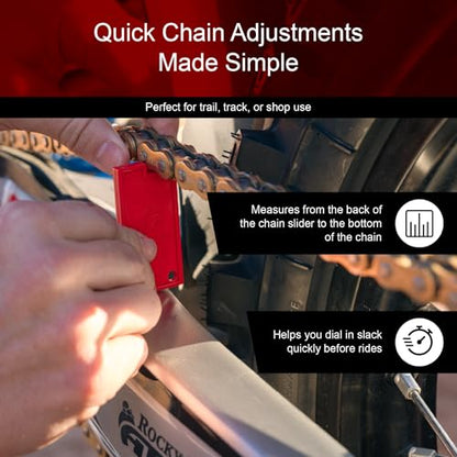 Tusk Chain Slack Measuring Tool Compatible With Yamaha YZ125/250 2005-2026