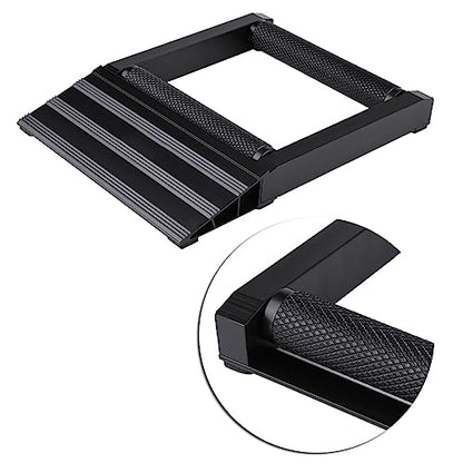 GOTOTOP Motorcycle Roller Stand, Aluminum Wheel Spinner for Effortless Chain Cleaning, Supports 500 Lbs, Perfect for Motorcycle Enthusiasts