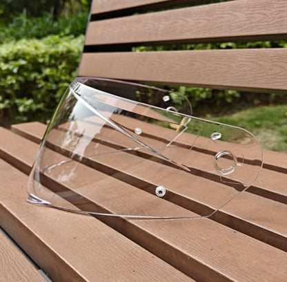 HJ-33 Helmet shield Replacement,Motorcycle Helmet Visor Compatible with HJC i90,i91(Transparent) - color: Transparent