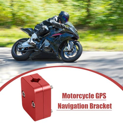 Motorcycle Mount GPS - Rustproof Navigation Bracket, Adjustable Holder, Easy Installation, Anti-Vibration Mount, Strong Grip | Secure GPS Stand Setup, Ideal for Bike Touring Adventure