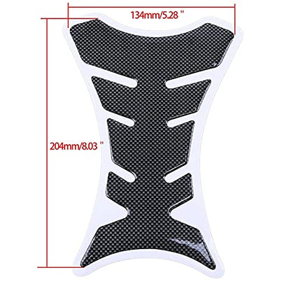 Carbon Fiber Look Powersports Gas Tank Protectors for Motorcycle - Gas Oil Fuel Tank Sticker Protector Decals Stickers Tank Pad Protector Motorcycle Stickers