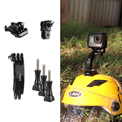 HSU Basic Adapter Grab Bag for GoPro - 13pcs Kit Including Quick Release Buckle, J-Hook Buckle, 3-Way Pivot Arms, Tripod Mount, Curved Extension Arm and Thumbscrews