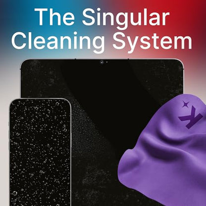 Koala Lens Cleaning Cloth | Japanese Microfiber | Glasses Cleaning Cloths | Eyeglass Lens Cleaner | Eyeglasses, Camera, VR/AR Headset, and Screen Cleaner | Blue & Purple (Pack of 3) - color: Purple / Blue, size: 3 Pack (XL)