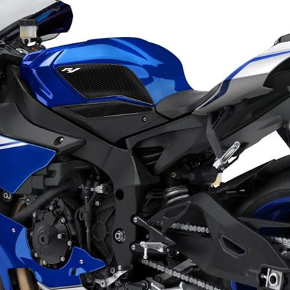 YZF-R1 Motorcycle Tank Pad Gas Tank Protector Compatible with Yamaha YZF-R1 R1 R1M 2015-2021 3D Anti Slip Tank Pad Stickers Gas Oil Fuel Tank Pad Protectors - size: For YZF R1