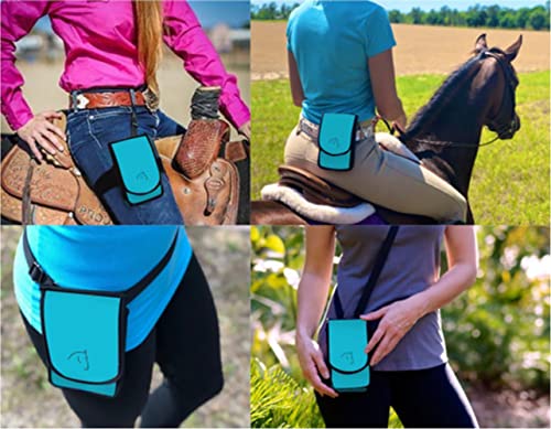 The Horse Holster Cell Phone Holder, Mossy Oak Country Roots Pink, S/M - Holds All Cellphones, Money, Credit Cards, Lip Balm, Safely Secure Essentials During Activity, 4 Ways to Wear, Riding, Biking - color: Mossy Oak Country Roots Pink, size: S/M Leg Str
