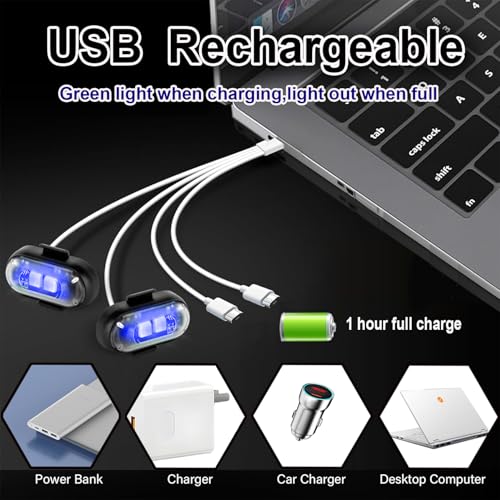 8-Pack Wireless LED Strobe Remote Lights | 8 Colors, Anti-Collision & Waterproof | Emergency Flash for Car, Motorcycle, Bike, Drone, Pet Leash | Ideal for Holiday Ambiance