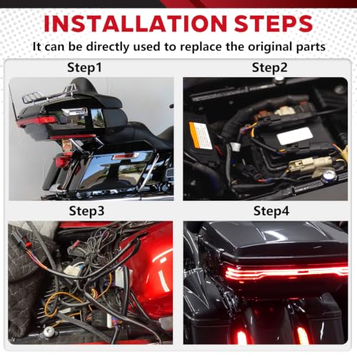 Tour Pack Power Tap Harness Quick Disconnect Wiring Harness fit for Custom Dynamics Compatible with Harley Davidson Tour Pak 2014-2022 Replace #CD-TP-QD-14