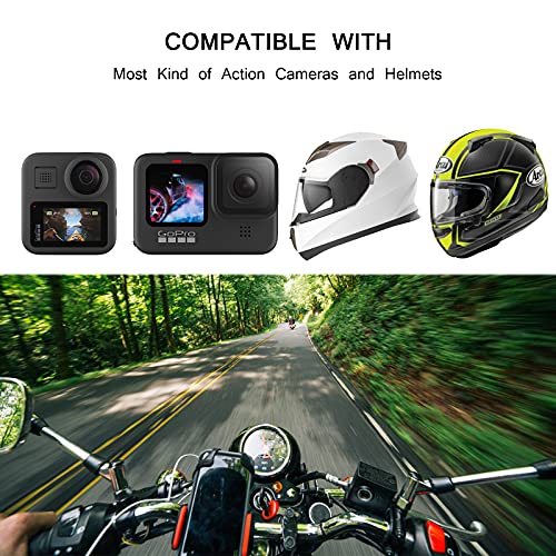ChromLives Helmet Mount for Gopro, Updated Motorcycle Helmet Chin Strap Mount for Gopro Hero 11 10 9 8 7 6 5 4 3, Xiaomi Yi and More Action Cameras