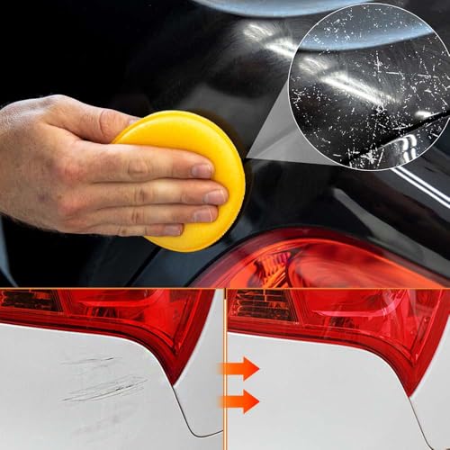 2026 New Upgrade Car Scratch Removal Wax, Scratch Remover for Vehicles with Wipe and Sponge, Car Polishing Wax Scratchs Remover, Cars Paint Scratchs Repair Kit for Deep Scratches (2 Set) - color: 2 Set