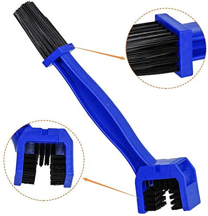 Bike&Motorcycle Chain Brush Set,3 Pack Red Motorcycle Chain Washer Cleaner Cleaning Brush Bicycle Chain Cleaning Brush Remove Dirt Gear Chain Cleaner Suitable for All Kinds of Bikes