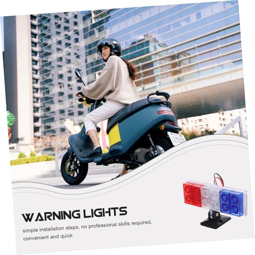 Motorcycle Strobe Light High Brightness Rear Warning Lamp for Cars Dual Tail Light for Enhanced Night Visibility and Safety