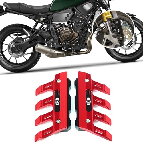 for XSR700 XSR900 XSR155 2020-2026 Motorcycle Front Fender Side Guard Slider Front Fork Protector Guard Block Motorcycle Accessories (Red) - color: Red