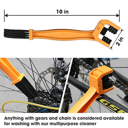 7pcs Bicycle Bike Cleaning Tools Set, Bike Clean Brush Kit Suitable for Mountain, Road, City, Hybrid, BMX and Folding Bike