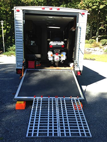 Aluminum Ramps 4 ft. USA - Motorcycles on to Trailers - 5244 MCDR Ramp - size: 4ft x 44in - 1,500lb cap.