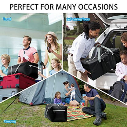 iFARADAY Foldable Duffel Bag 30" / 75L Lightweight with Water Rresistant for Travel-Black - color: Black-75L