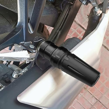 Motorcycle Exhaust Sliders Crash Protector Compatible with H.onda CBR600RR CBR1000RR CBR500R CBR300R CBR250R 2003-2023 2024 2025 2026 | Frame Slider Falling Protection Accessories (Black) - color: black