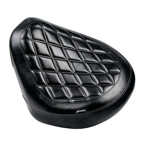 Motorcycle Rider Comfort Seat Fit for CMX1100 Rebel 1100 2021 2022 2023 2024 2025 2026, Leather Front Driver Saddle Solo Cushion Pad, Black Stitching - color: Front - Black-A