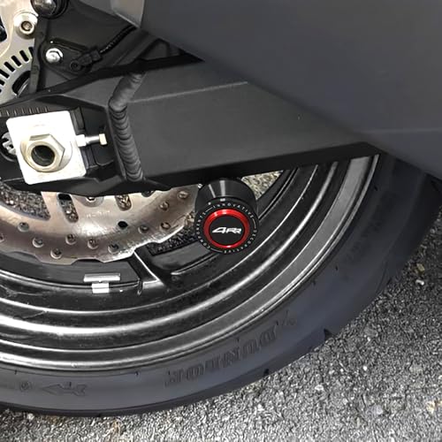8mm CNC Aluminum Motorcycle Swingarm Spools Sliders Rear Stand Frame Sliders Compatible With Ninja ZX4RR 2026 2025 2024 2023 ZX-4RR ZX400 ZX4RR Accessories (Red) - color: red