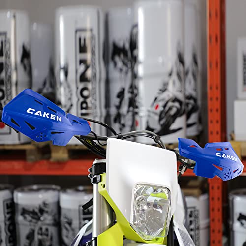 Universal 7/8" 22mm and 1 1/8" 28mm Handle Bar Hand Guards CNC Bracket for Dirt Bike Motocross ATV Scooter for CRF KLX KX LTR TRX SX SXF EXC XCW Grizzly Hawk 250 Bicycles-Blue - color: Blue