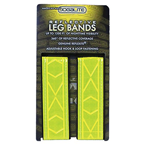 Reflective Band - Made With Genuine Reflexite in America - By Jogalite (Pair of Two)