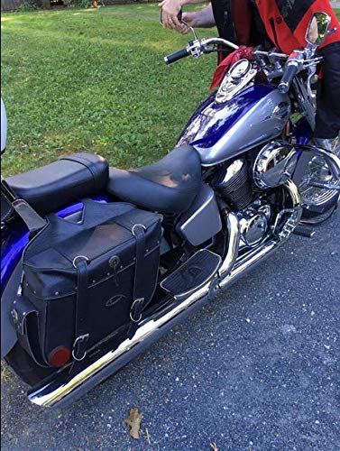 Motorcycle Floorboards Fit for HONDA SHADOW VT400 1997-2003 / HONDA STEED VLX400 VT600 1992-2007 Footboard Front/Rear foot pegs - color: Rear