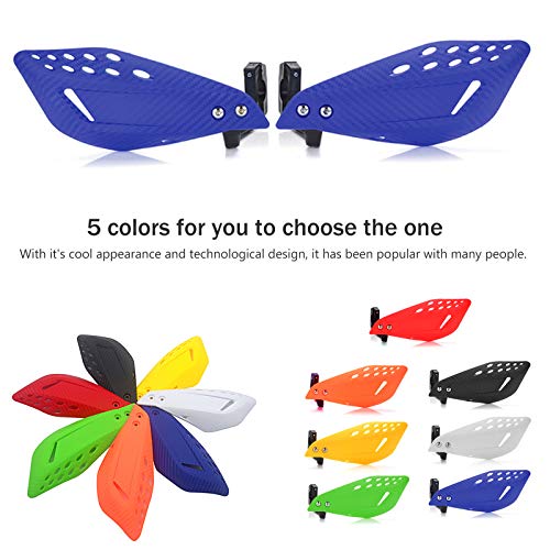7/8" 22mm Motorcycle Handguards Handlebar Protector Gear for Dirt Bike ATV Yamaha Kawasaki Suzuki Honda(Blue) - color: Blue