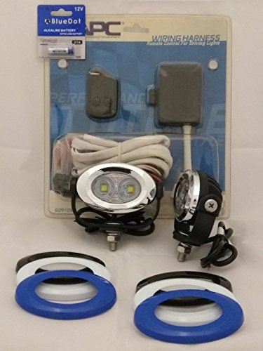 BlingLights BL2021LED 6000K LED Flood Motorcycle ATV UTV Auxiliary Lights Lamps Kit