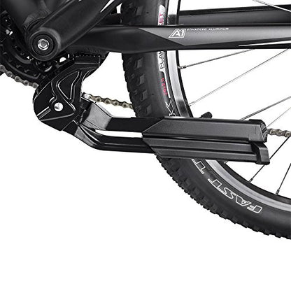 BV Bike Stand Heavy Duty for 24"-28" E-Bike - Bike Kickstand Supports Up to 77 lbs - Adjustable & Foldable Kickstand for Adult Bike with Center Mount & Secure Support - Strong & Durable for Ebikes - style: Heavy Duty- Ebike