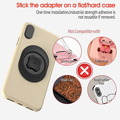 Car Phone Mount Without Magnetic, Stick On Dashboard 360° Rotatable Universal Cell Phone Holder with Ultra-Lock Quick Mount Strongest Adhesive Compatible with iPhone/Google 【Series C - 1st Gen】 - color: Car Phone Mount【Dashboard】