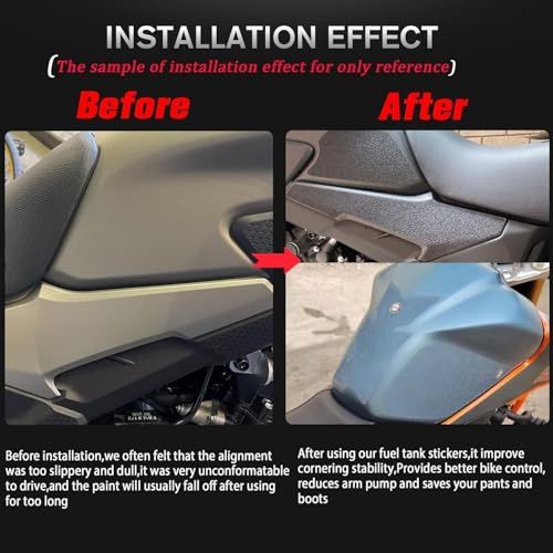 Compatible with C&FMOTOR 675SR-R 675SR R 2024 Side Fuel Tank Pads Protector Stickers Decal Gas Knee Grip Traction Pad Side Sticker Accessories (Clear)