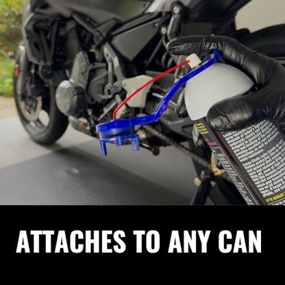 Oinker Motorcycle Chain Lube Applicator | Mess-Free Chain Wax, Chain Cleaner Attachment | for 428 Chain Size - size: 428 Chain Size