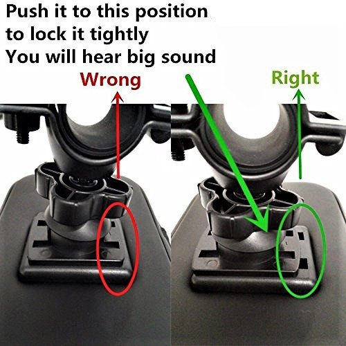 Universal 360° Switch Waterproof Bike Bicycle GPS Case Motorbike Stand Phone Holder Mount for Smartphone Up to 4.7-5.2 Inch (XL(5.3"-6.2")) - size: XL(5.3"-6.2")