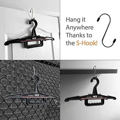 HICE - Garrison Heavy Duty Hanger | Original Heavy Duty Clothes & Equipment Hanger | 150 lb Load Capacity | Durable High Impact Resin | for Police, Military, Workwear & Clothing (Dark Green, Set of 2) - color: Dark Green