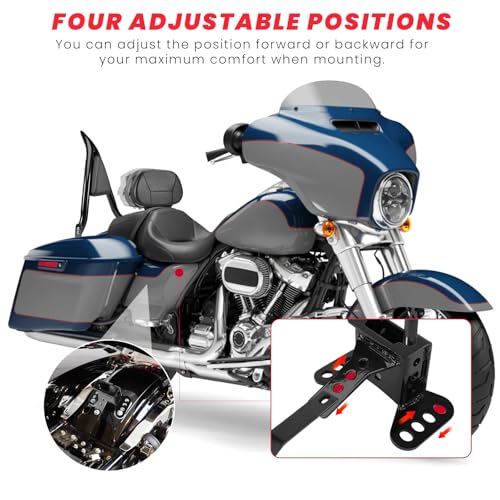 Adjustable Driver Backrest for Harley Touring Street Glide Road Glide Road King Electra Ultra Limited 1997-2026 Detachable with Storage Bag & Headphone Jack Black - size: Driver Backrest W/ Pouch 1