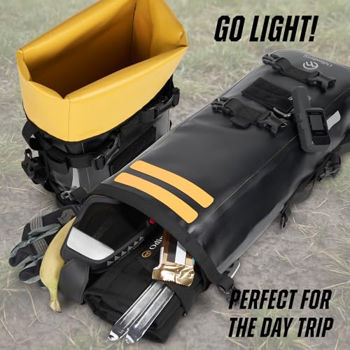Odinsberg Waterproof Motorcycle Tail Bag 7L Motorcycle Dry Bag Crash Bar Bags used as Luggage on Sissy Bar Back Seat Saddle Bag Rack Fender Bag Pouch Dirt Bike Pack for Moto Enduro ATV - size: 7L