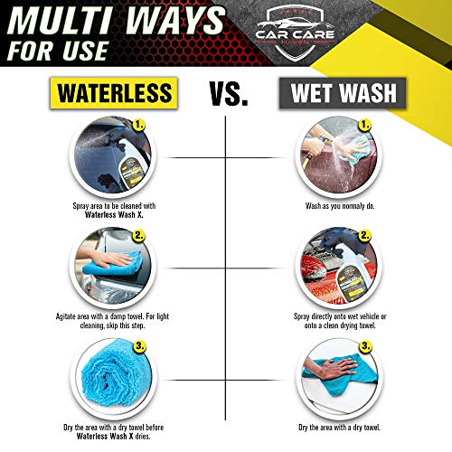 Waterless Wash X-Car Detailing, 128 oz Gallon | No Water Needed, Quick Detailer for Any Vehicle, Wash in Garage, at Work, or Anywhere, Spray On & Wipe Off - size: 1 Count (Pack of 1)