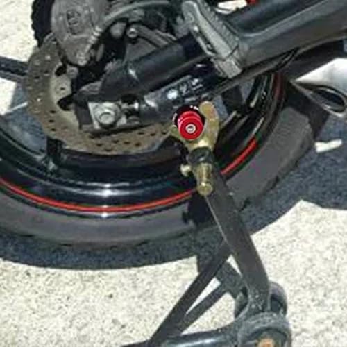 FREAXLL 10MM M10x1.25 Swingarm Spools Sliders Stand Universal Red for KAW&-ASA*KI NINJA 250 400 650 Z750 V&-ersys 650 1000 CFMOTO 450NK 450SR 450MT 650NK 700CL_X - color: Aluminum red