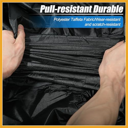 Motorcycle Cover Motorbike Full Cover Outdoor Rain Dust Protector 190T L Red Black for Touring Cruiser Scooters Universal Replacement