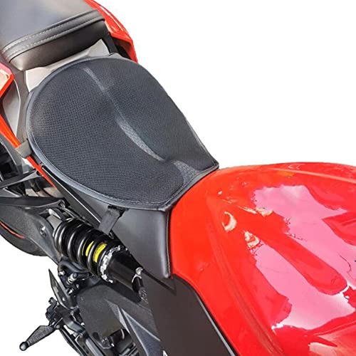 Motorcycle Seat Cushion,Shock Absorption Motorcycle Seat Pad Breathable Seat Mat Motorbike Pressure Relief Cushion Motorcycle Accessories,37.5cmx35cm