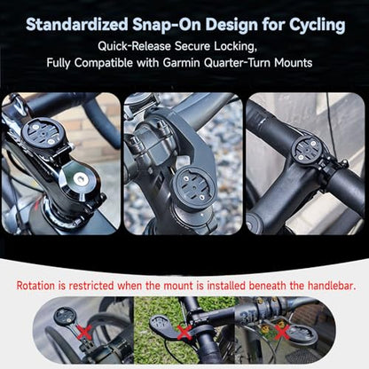 Phone Case Compatible with Garmin Bike Mount for iPhone 17 16 Pro Max Air 15 14 13 12 11 Mini Plus - Slim Shockproof Cover with Quarter-Turn Lock, Secure & Quick-Release for Road Bicycle, MTB Cycling - size: For iPhone Air (6.5")