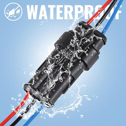 10PCS 3 Pin Electrical Wire Connectors Male and Female Plug Socket Quick Disconnect Waterproof Play Terminals for Automotive Cars Trucks Motorcycles Marine Boats (3P) - color: 3P