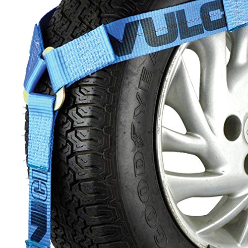 VULCAN Wheel Lift Harnesses with Snap Hooks - Bonnet Style - 2 Pack - Classic Blue - 1,600 Pound Safe Working Load - size: Classic Blue