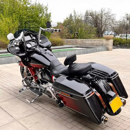 Motorcycle Luggage Rack Luggage Support Shelf for Harley Touring Street Glide Road King Electra Glide 2009-2024 (Gloss Black)