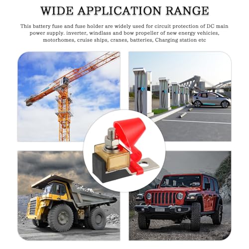MRBF Terminal Fuse Block 90 AMP Marine Rated Battery Fuse 58V DC Max IP66 Waterproof Fuse Holder 90A - size: 90A
