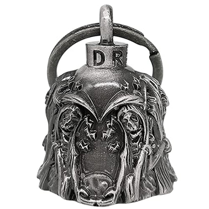 Dream Apparel Motorcycle Bell Guardian Angel Drive Away Gremlin, Biker Bell for Men Women Rider Riding, Good Luck Gift - color: Grim Reaper 03